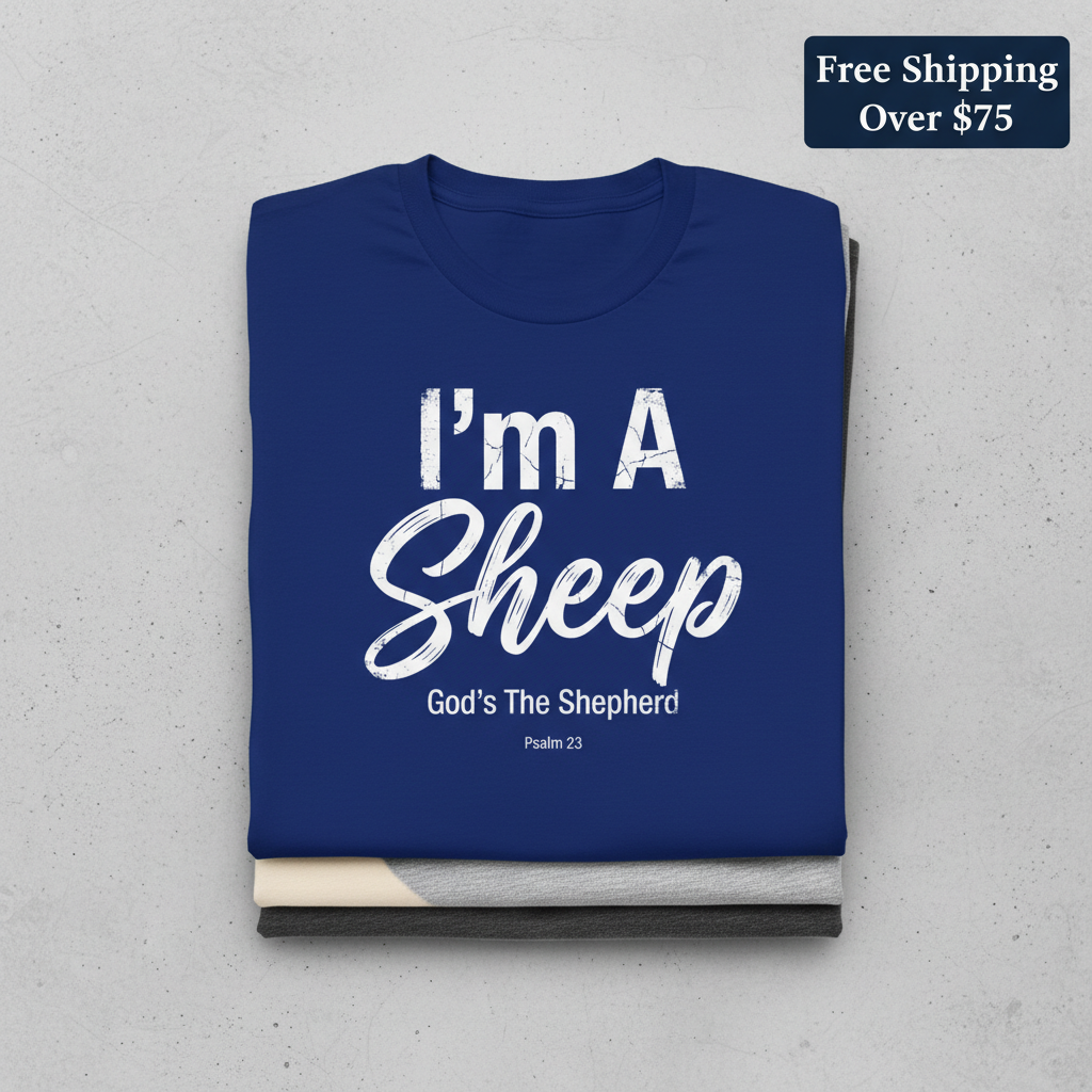 I'm A Sheep T-Shirt_stacked_flatlay