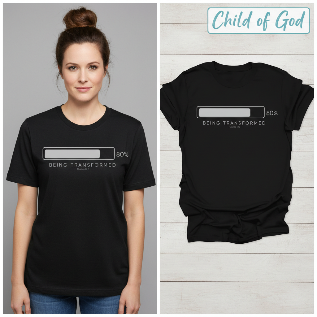 Being Transformed Progress T-Shirt_model_flat