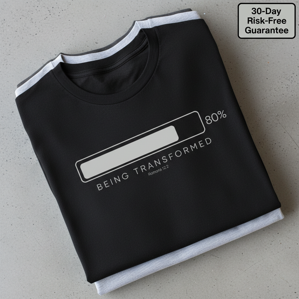Being Transformed Progress T-Shirt_stacked_flatlay