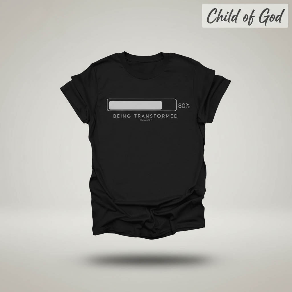 Being Transformed Progress T-Shirt_3d_float