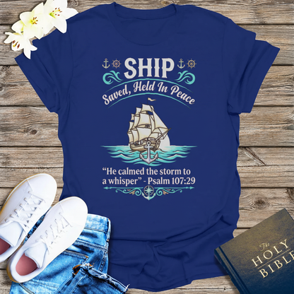 Saved Ship Peace T-Shirt_triple_model