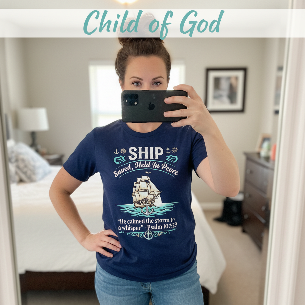 Saved Ship Peace T-Shirt_mirror_selfie