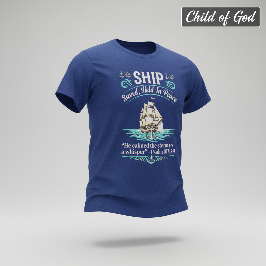 Saved Ship Peace T-Shirt_3d_float
