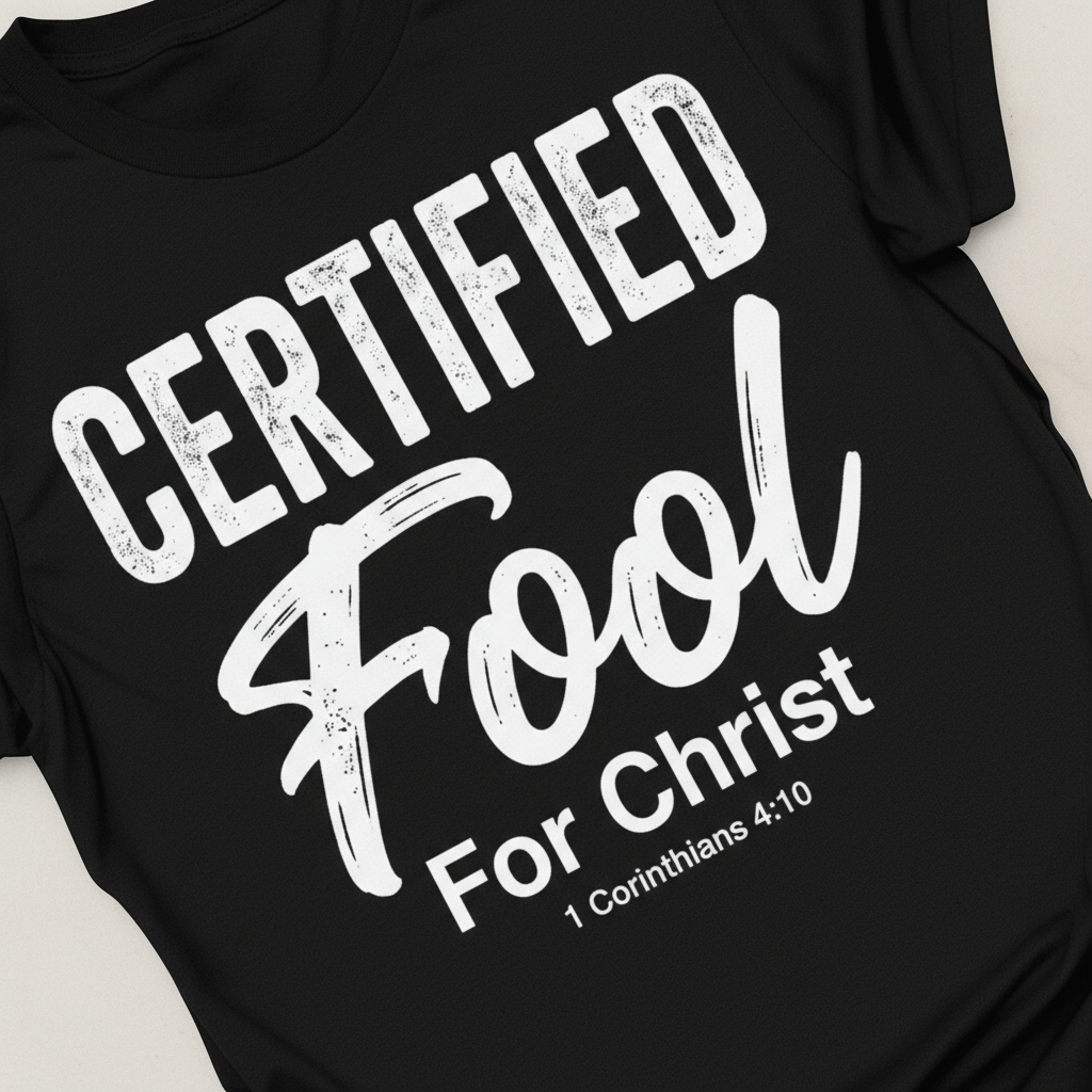 Certified Fool for Christ T-Shirt_extreme_za