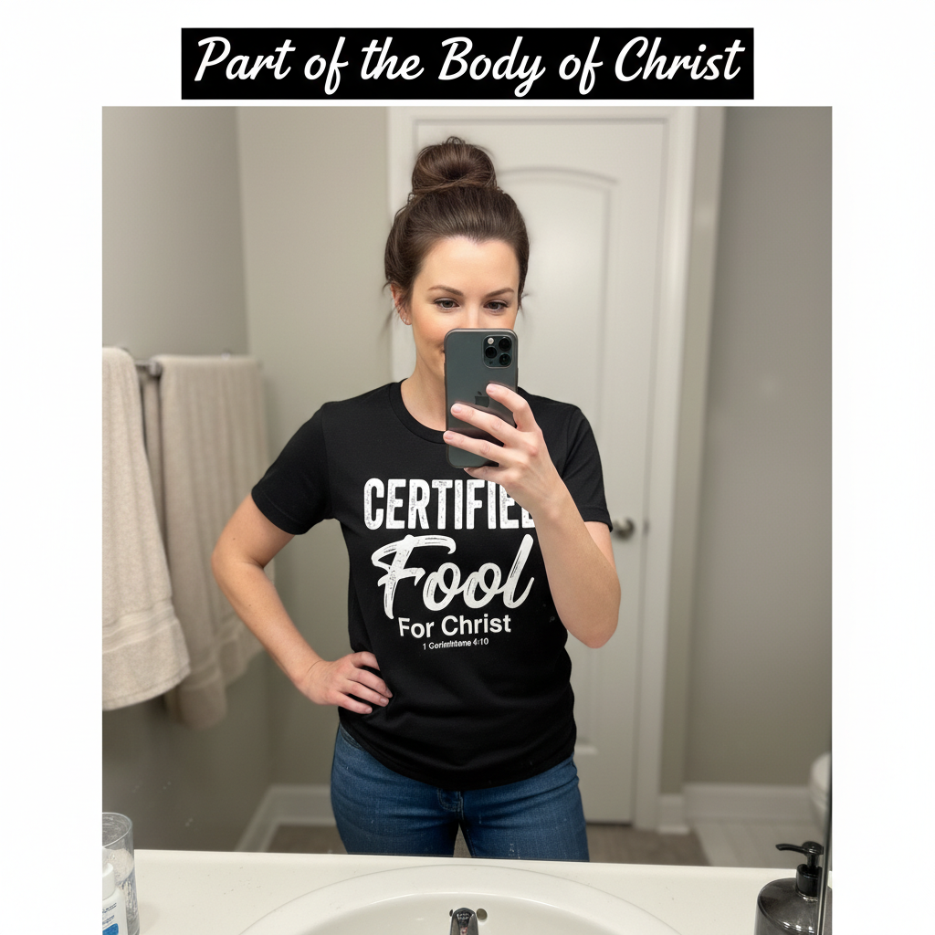 Certified Fool for Christ T-Shirt_mirror_selfie