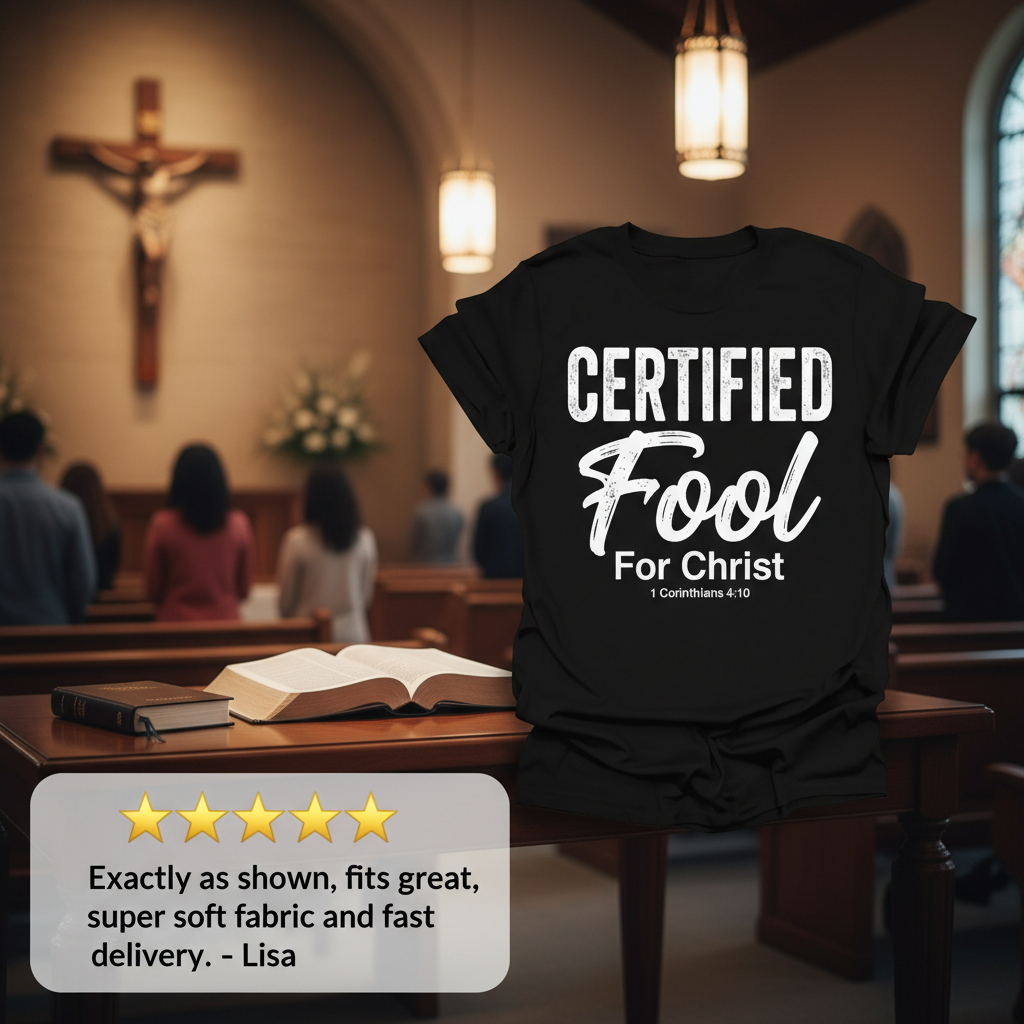 Certified Fool for Christ T-Shirt_review