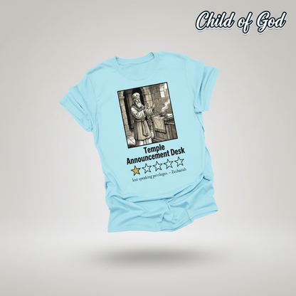 Temple Announcement Desk T-Shirt_3d_float