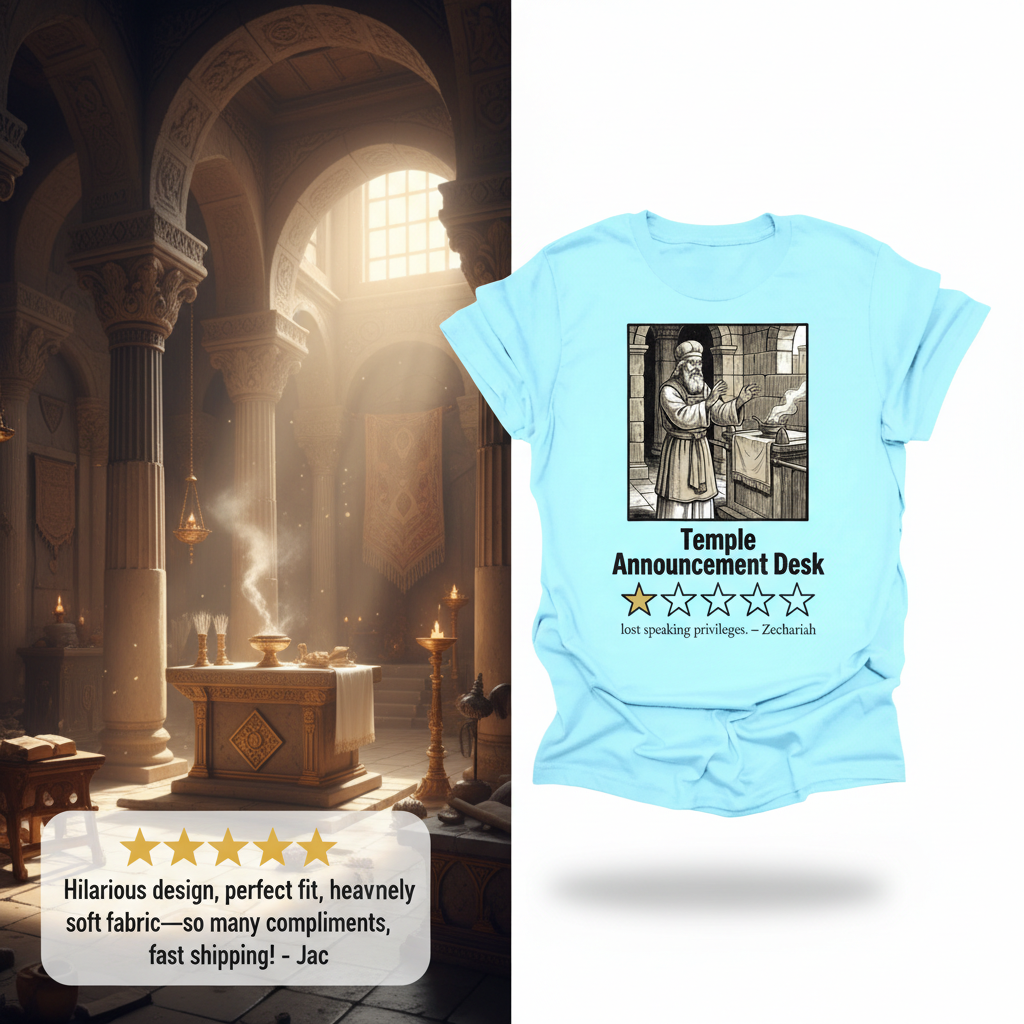 Temple Announcement Desk T-Shirt_review