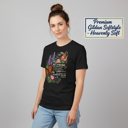 Floral Courage Scripture T-Shirt__benefit