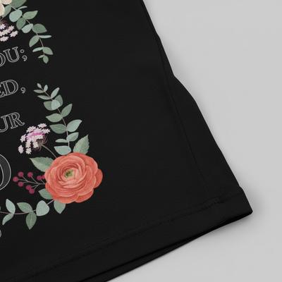 Fear Not Floral Scripture T-Shirt__detail