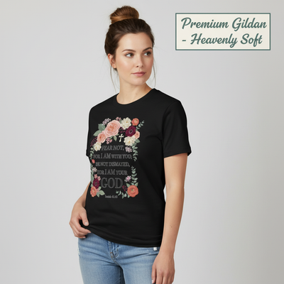 Fear Not Floral Scripture T-Shirt__benefit