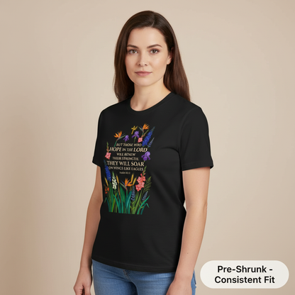 Soar on Wings Like Eagles T-Shirt__space