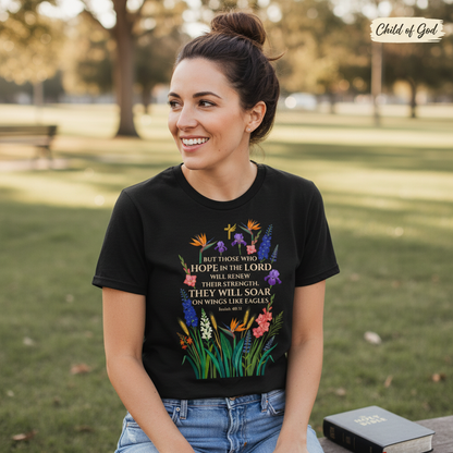 Soar on Wings Like Eagles T-Shirt__lifestyle