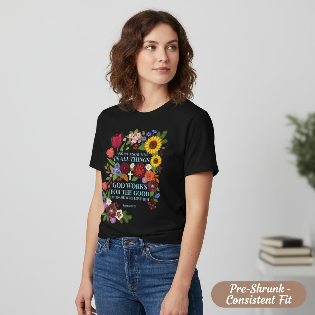 God Works for the Good T-Shirt__space