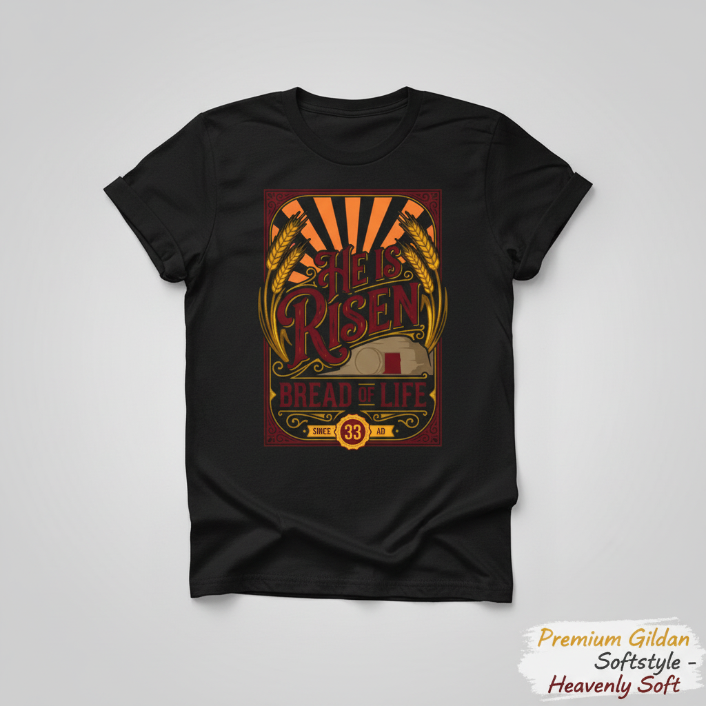He Is Risen Bread of Life T-Shirt__space