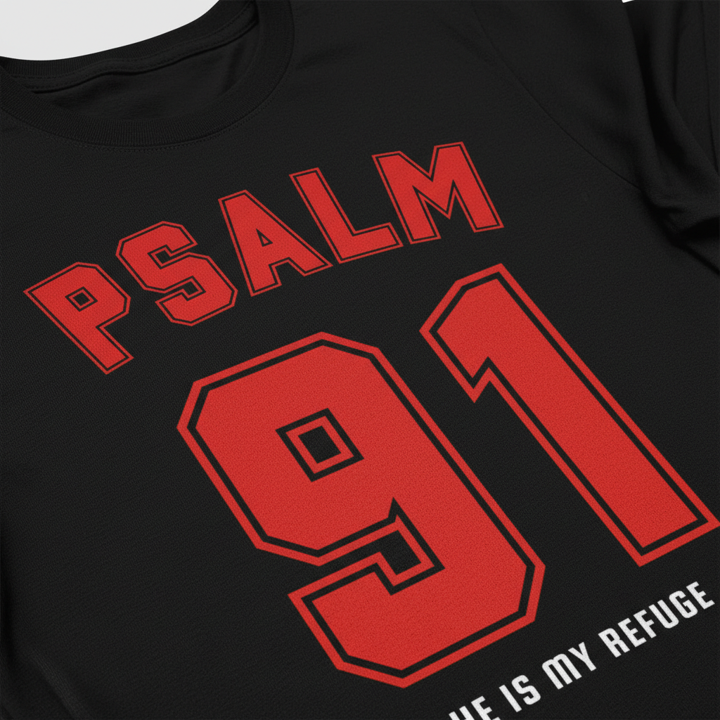 Psalm 91 Refuge T-Shirt__detail
