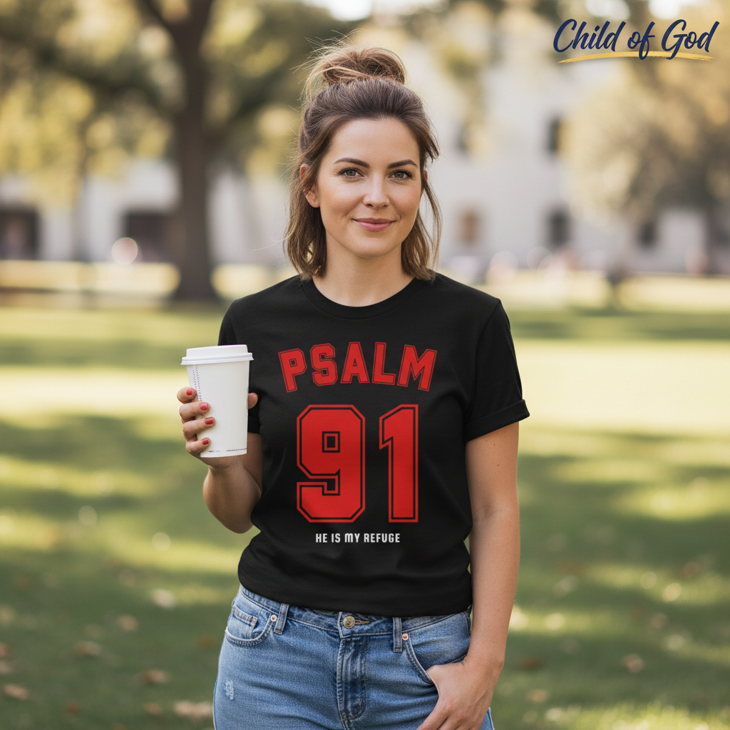 Psalm 91 Refuge T-Shirt__lifestyle