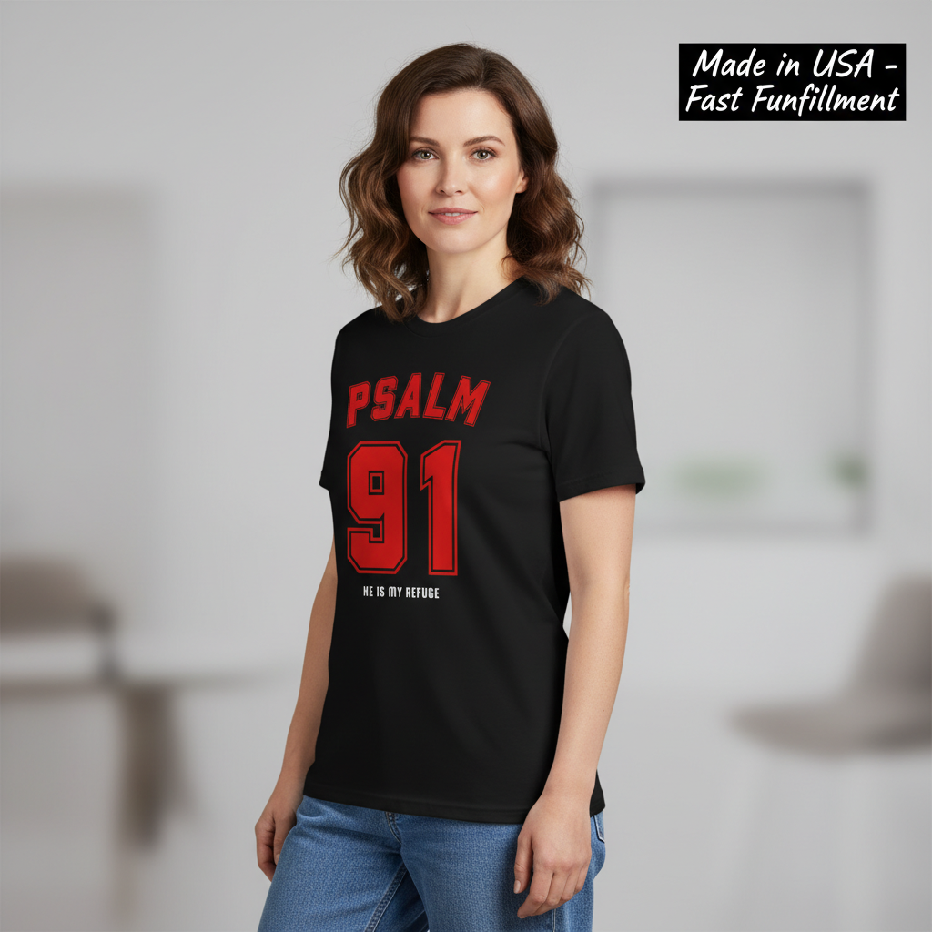 Psalm 91 Refuge T-Shirt__space