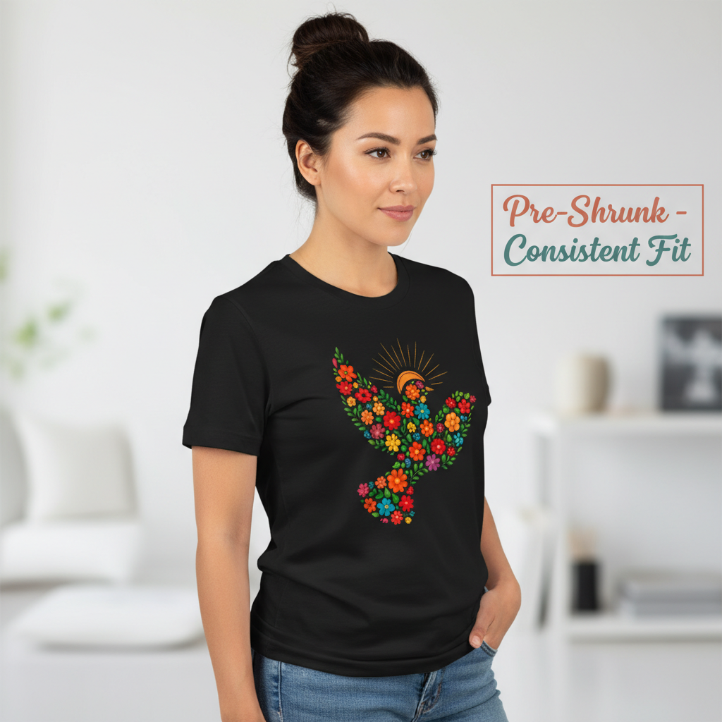 Floral Dove of Peace T-Shirt__benefit