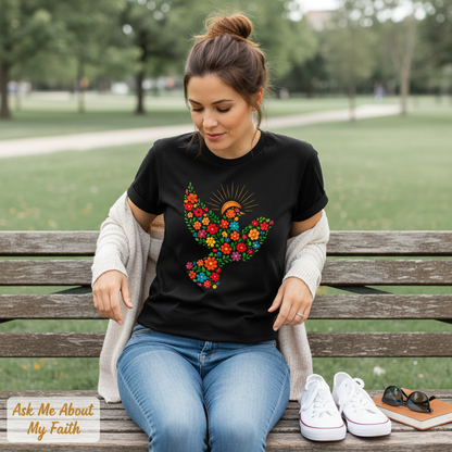 Floral Dove of Peace T-Shirt__pair
