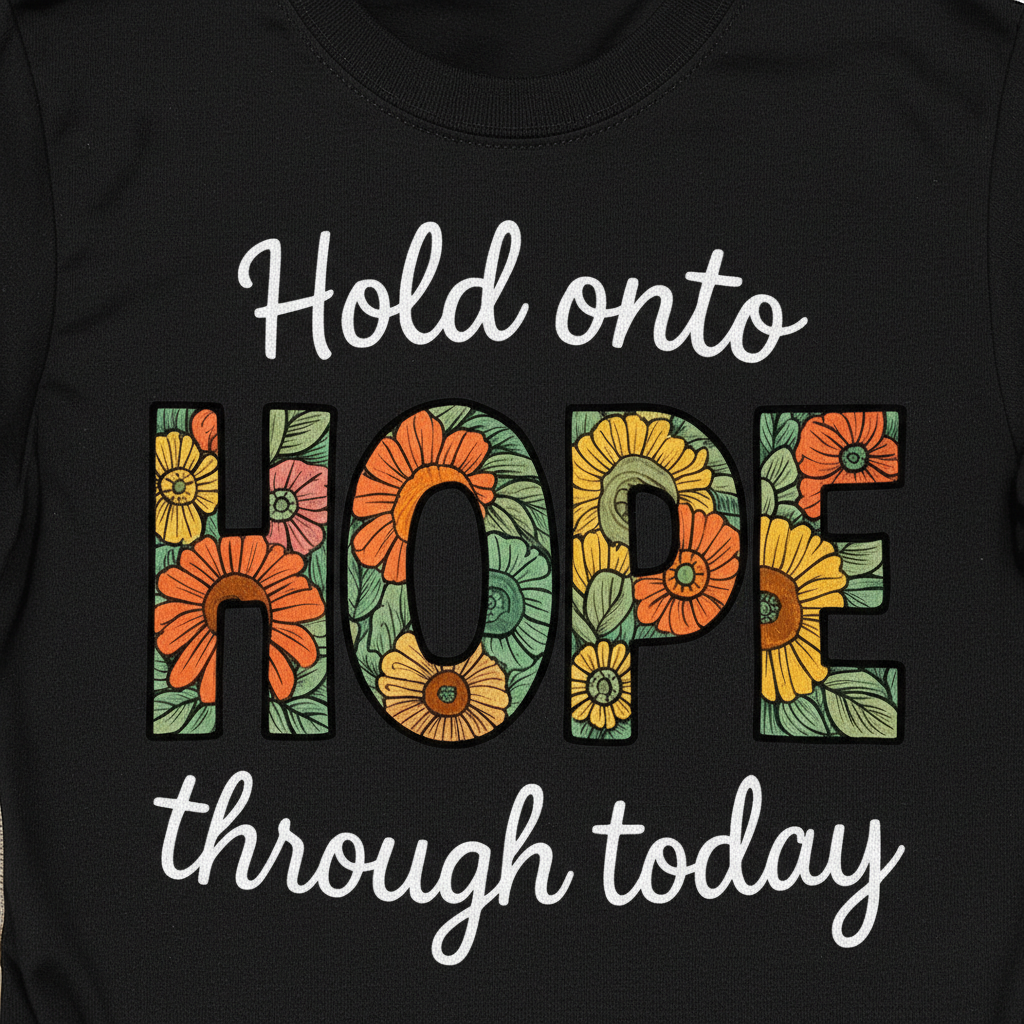 Hope Through Flowers T-Shirt__detail