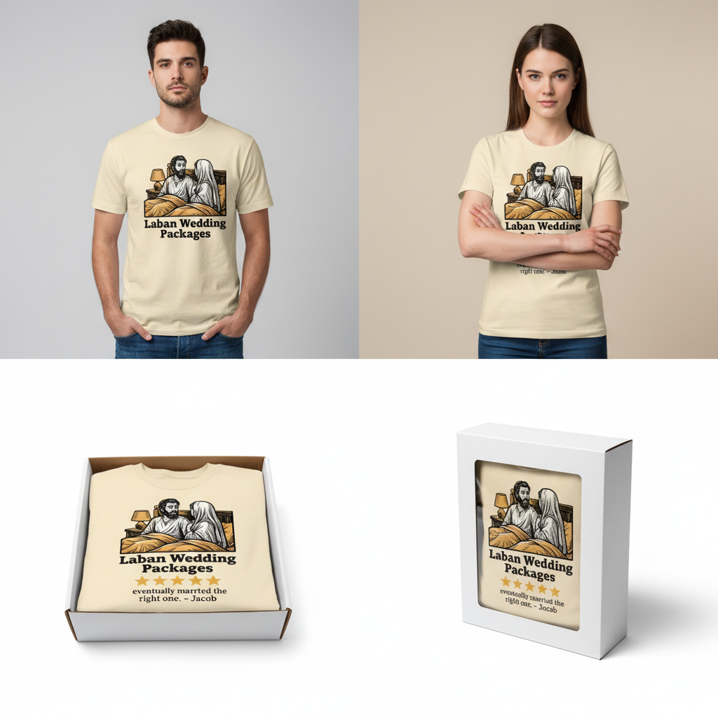 Laban Wedding Packages T-Shirt_dual_model_life