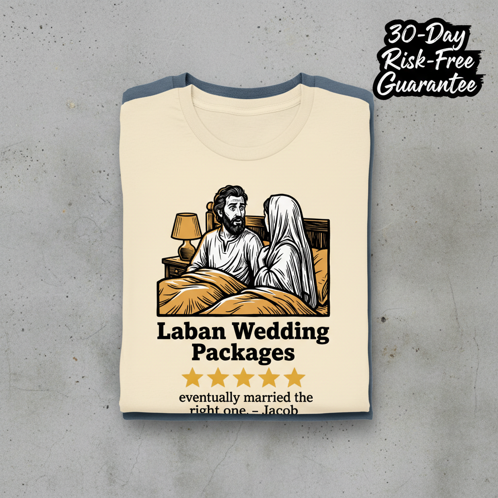 Laban Wedding Packages T-Shirt_stacked_flatlay