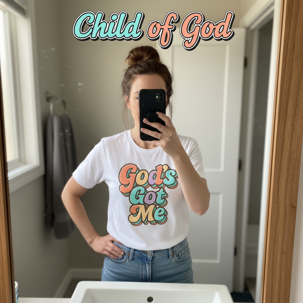 God's Got Me T-Shirt_mirror_selfie