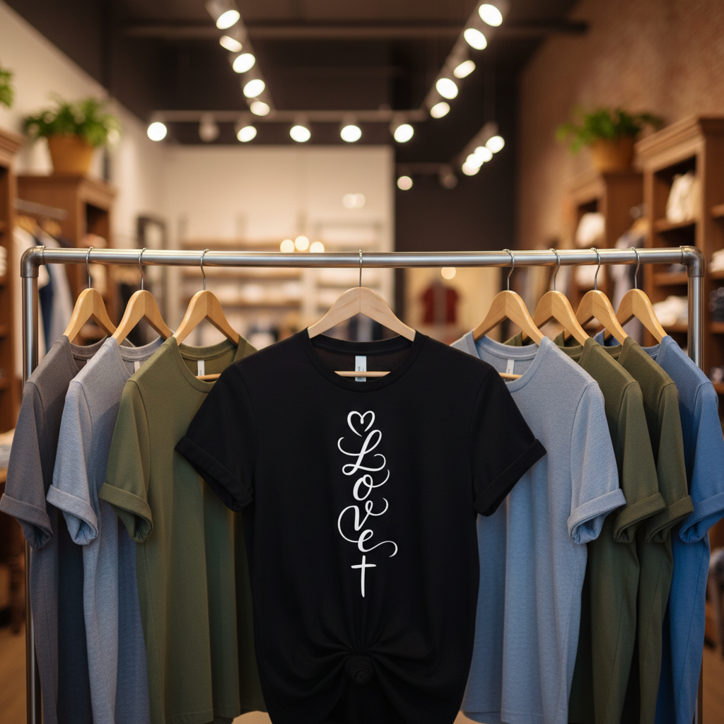 Loved in Christ T-Shirt_boutique_rack