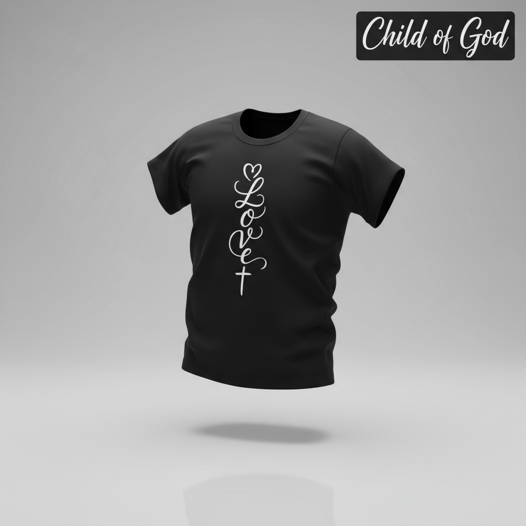 Loved in Christ T-Shirt_3d_float
