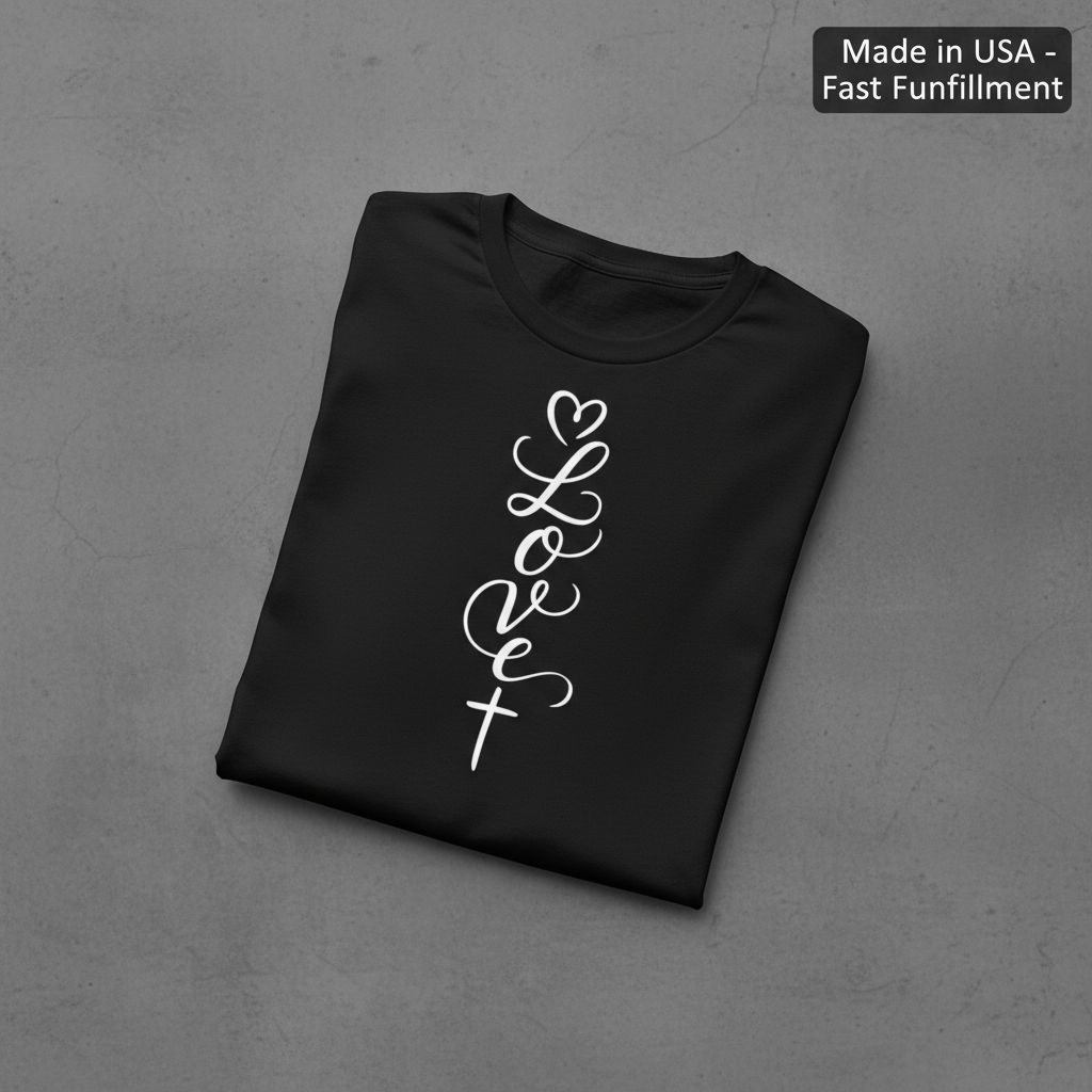Loved in Christ T-Shirt_fold_tilt