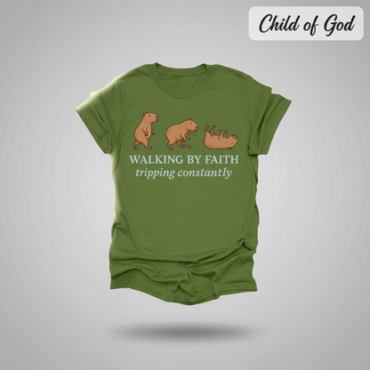 Walking by Faith T-Shirt_3d_float