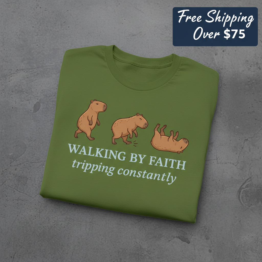 Walking by Faith T-Shirt_fold_tilt