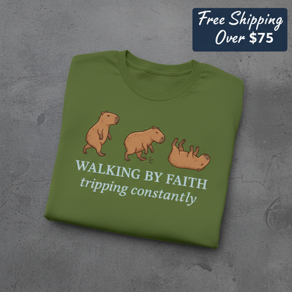 Walking by Faith T-Shirt_fold_tilt