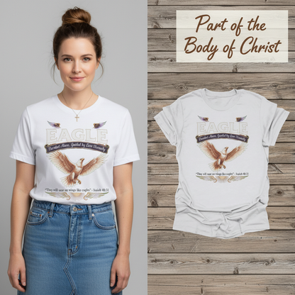 Soar Like Eagles T-Shirt_model_flat