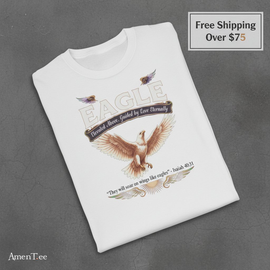 Soar Like Eagles T-Shirt_fold_tilt
