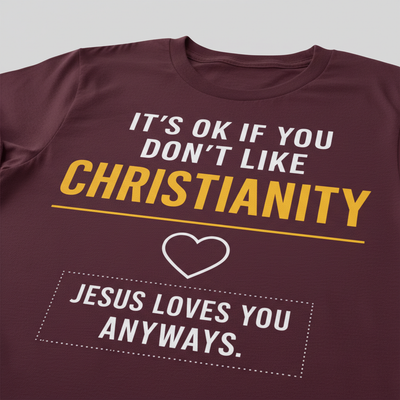 Jesus Loves You Anyway T-Shirt__detail