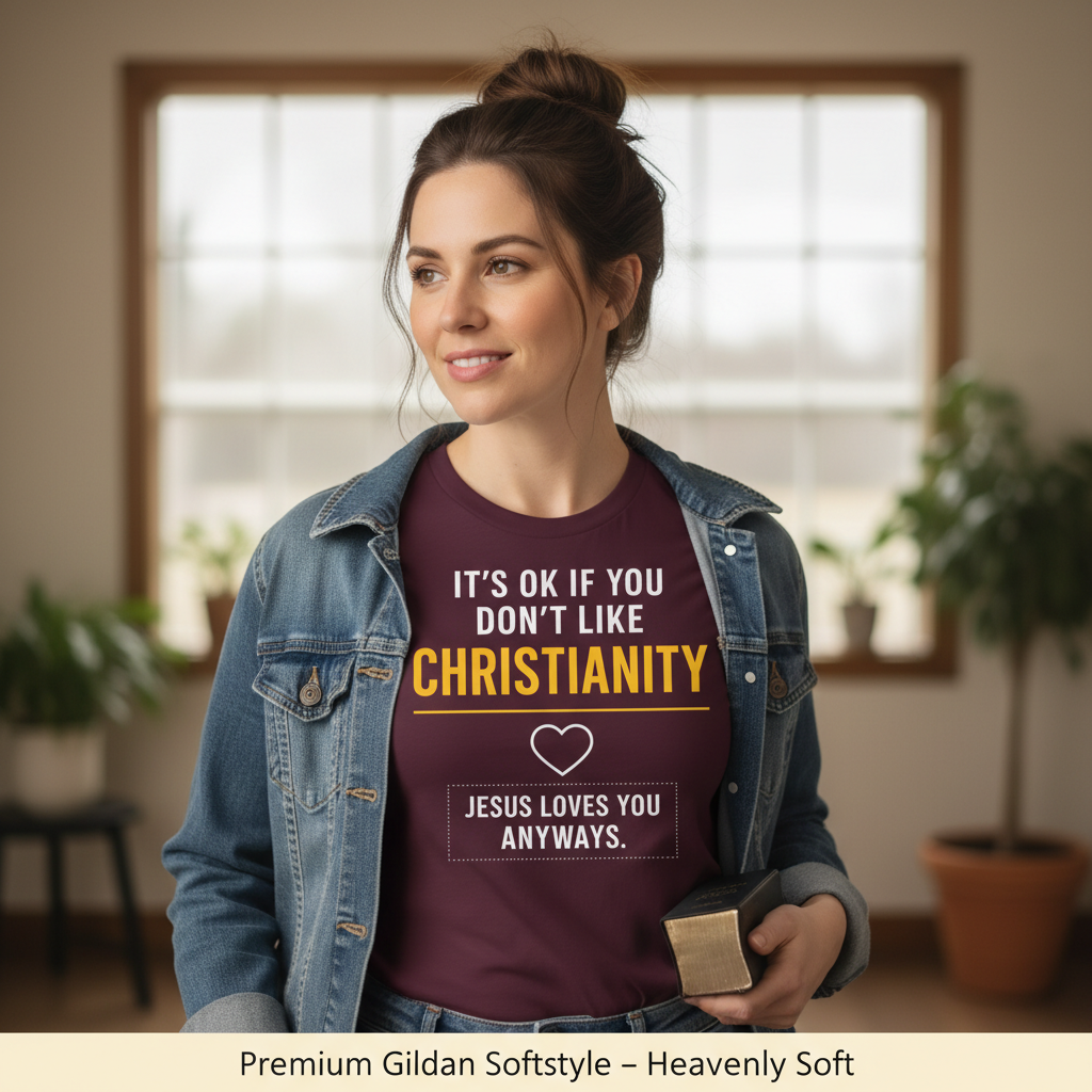 Jesus Loves You Anyway T-Shirt__space