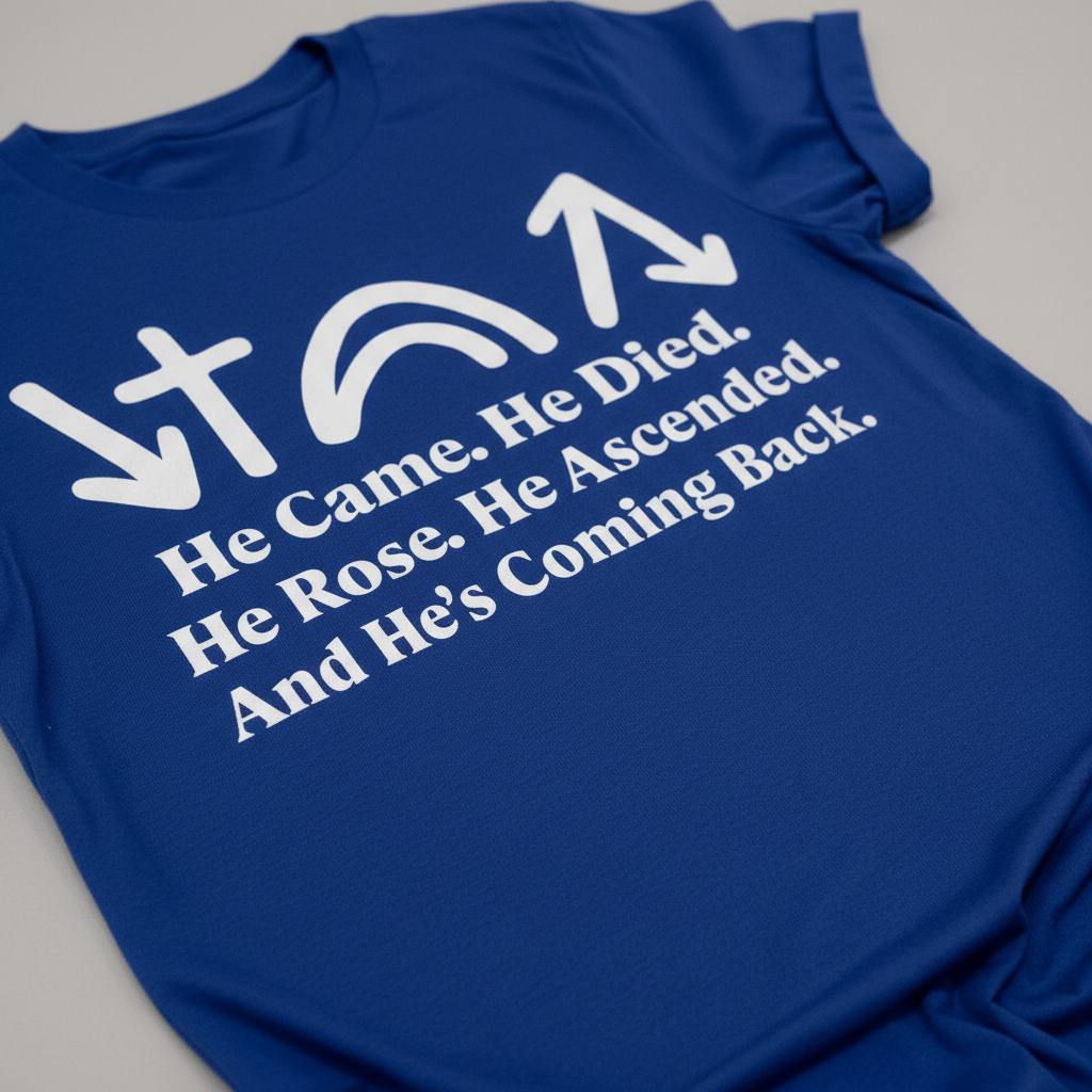 He’s Coming Back T-Shirt__detail