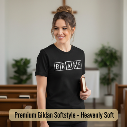 Grace Cross Blocks T-Shirt__space