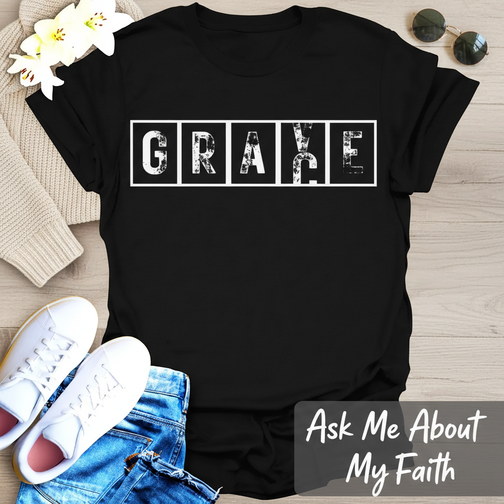 Grace Cross Blocks T-Shirt__pair