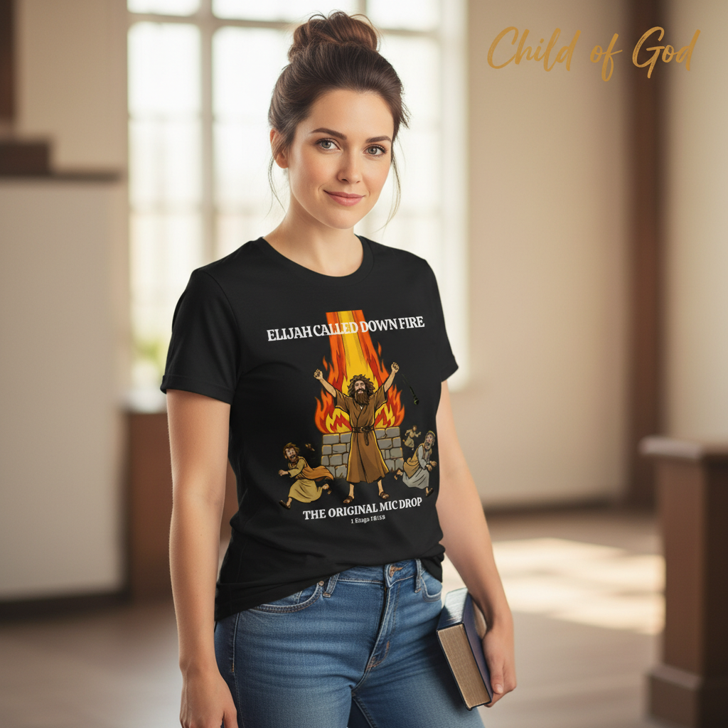 Elijah’s Fire Mic Drop T-Shirt__lifestyle