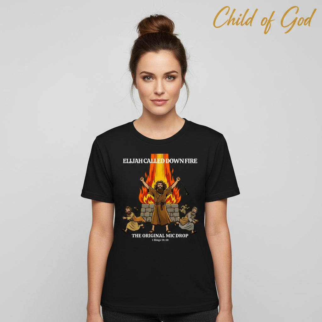Elijah’s Fire Mic Drop T-Shirt__hero