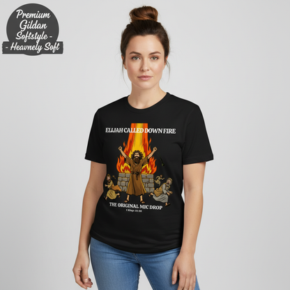 Elijah’s Fire Mic Drop T-Shirt__benefit