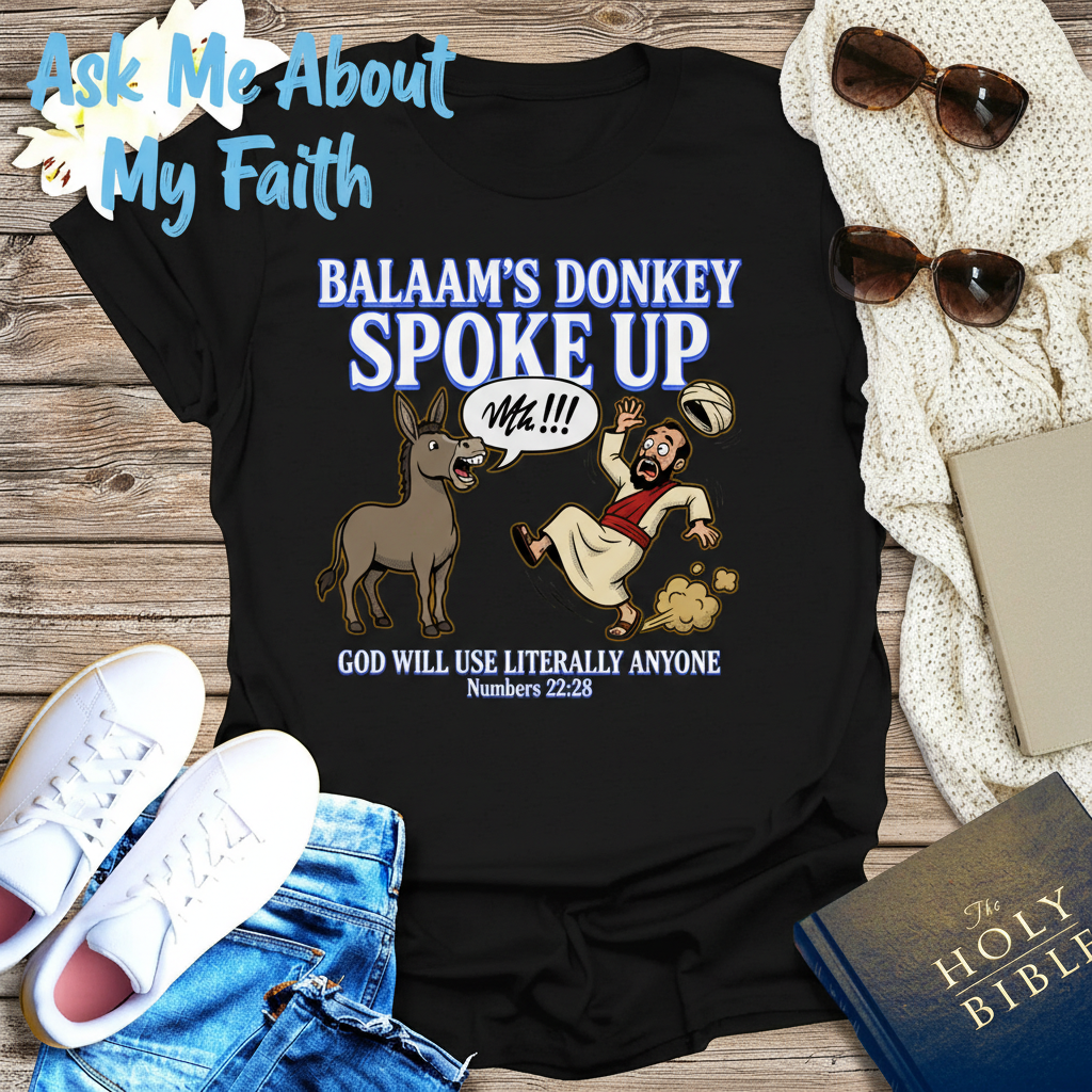 Balaam’s Donkey Spoke Up T-Shirt__pair