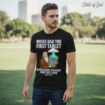First Tablet from the Cloud T-Shirt__lifestyle