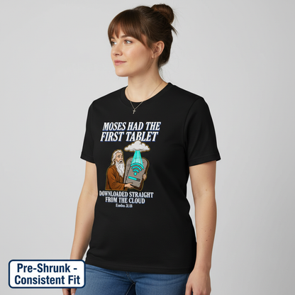 First Tablet from the Cloud T-Shirt__benefit