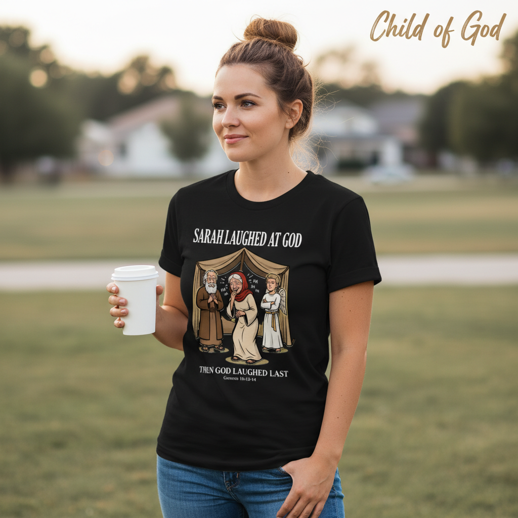 Sarah Laughed at God T-Shirt__lifestyle