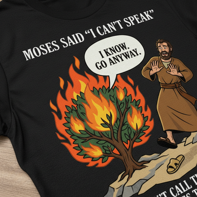 Go Anyway Moses T-Shirt__detail