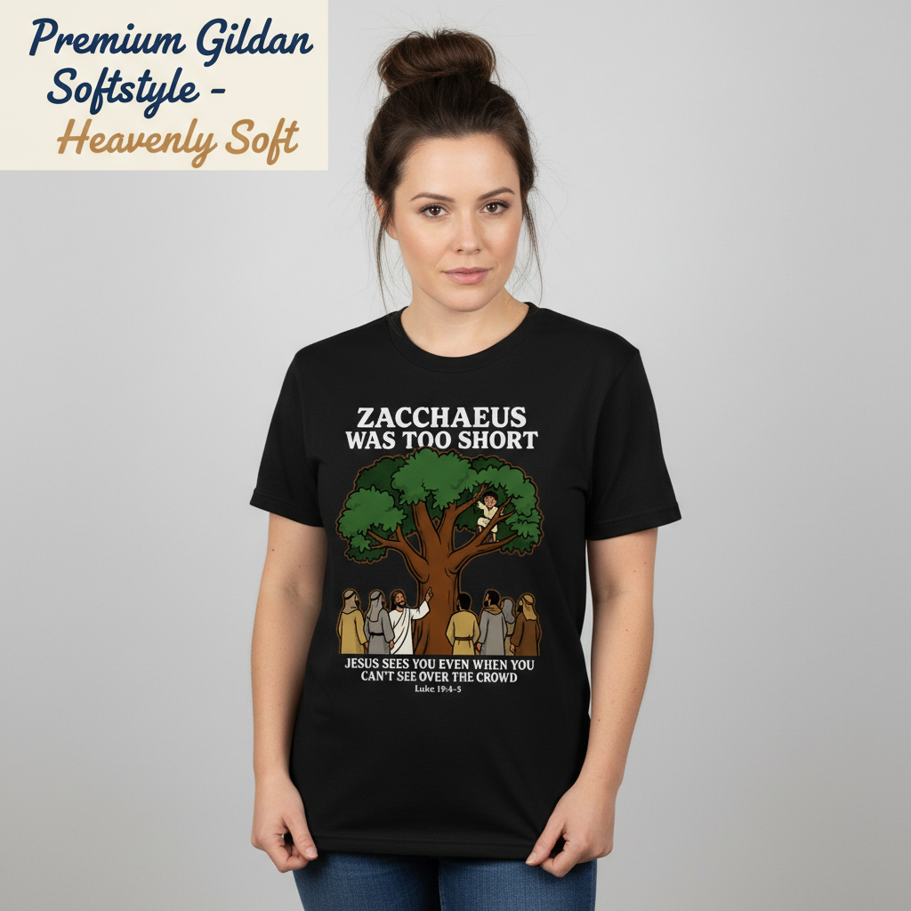 Zacchaeus Was Too Short T-Shirt__benefit